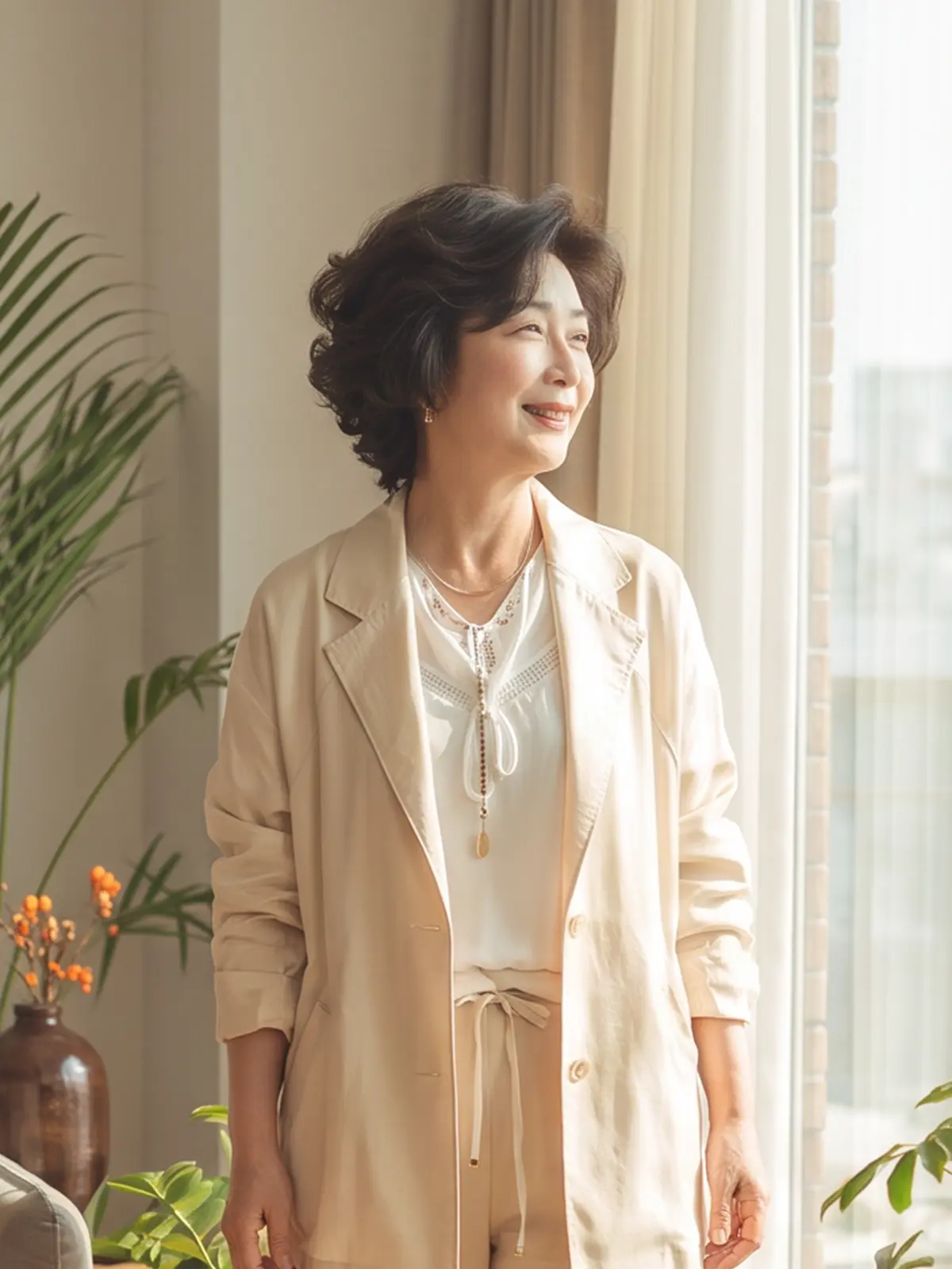 중장년 여성의 자연스러운 일상